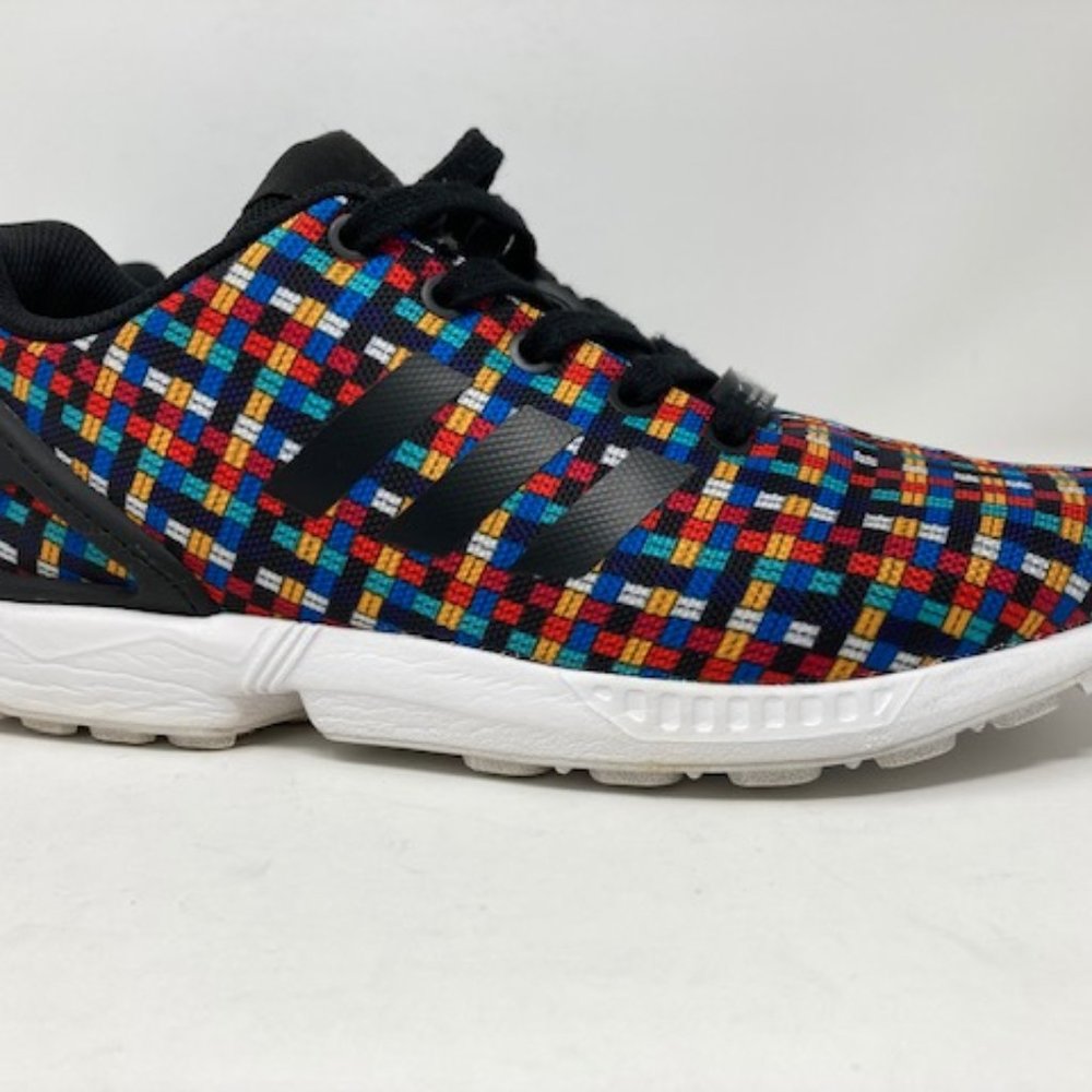 Adidas Zx Flux 3 Print Woven Torsion Shoe Sz 7